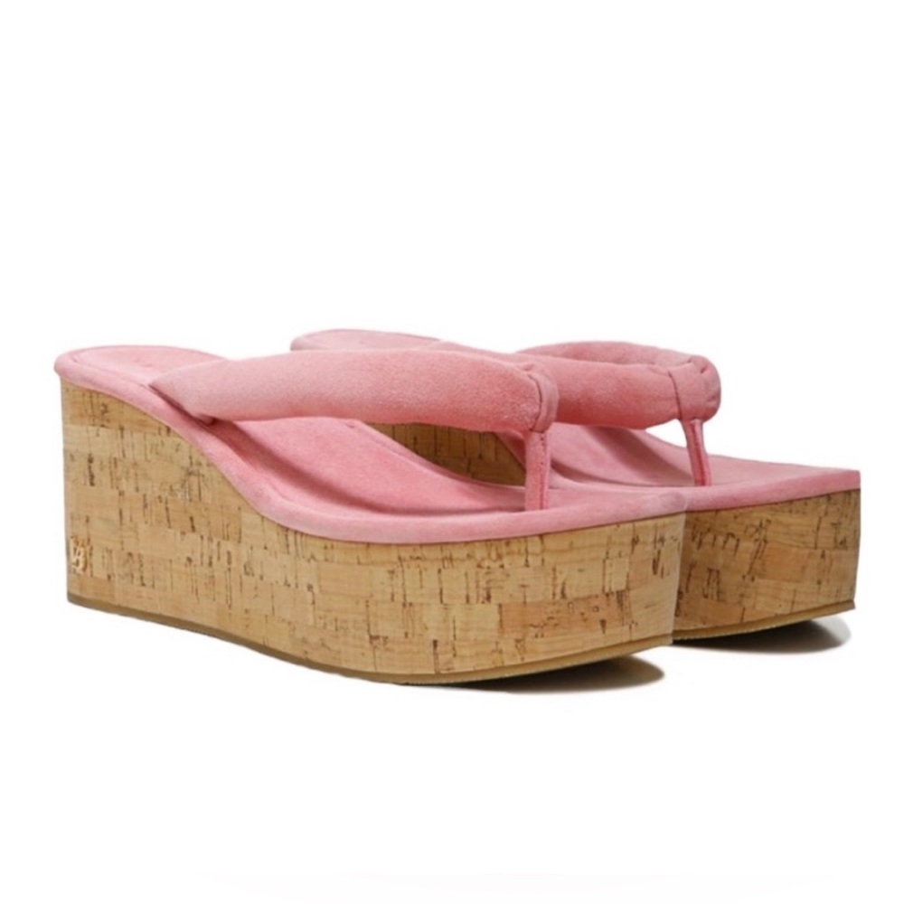 Veronica Beard Geno Cork Suede Sandal size 7 New Without Box